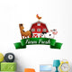 Farm Animals, a Barnhouse and a Signboard 