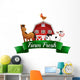 Farm Animals, a Barnhouse and a Signboard 