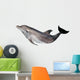 dolphin illustration isolated on white Wall Mural