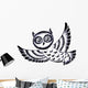 Silhouette Flying Owl Wall Decal