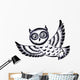 Silhouette Flying Owl Wall Decal