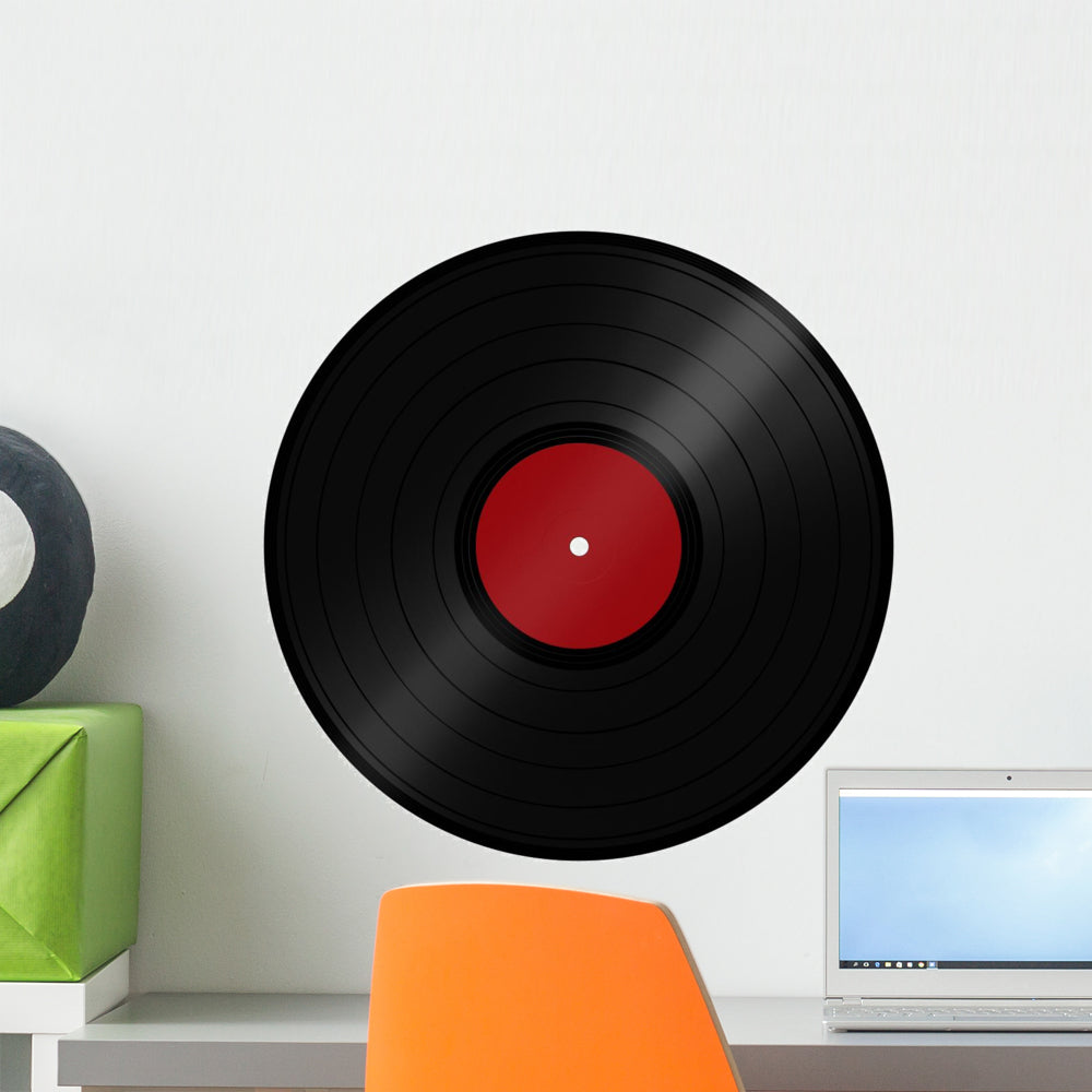 Lp Disk Sticker Lp Vinyl Record Wall Decal – Wallmonkeys