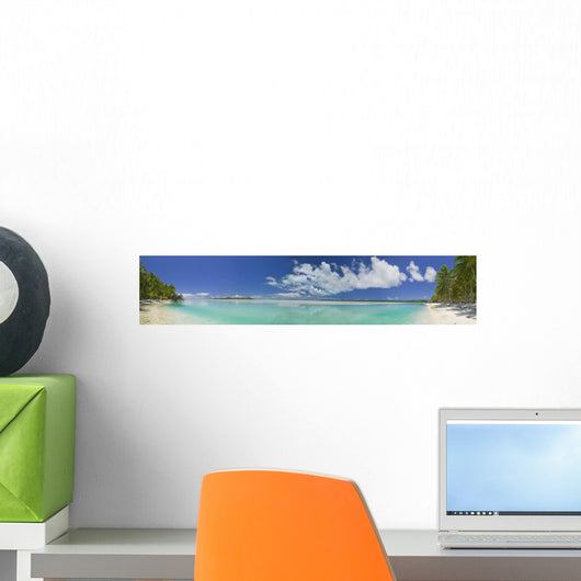Tropical Dream Beach Paradise Panoramic of the South Pacific Wall Mural