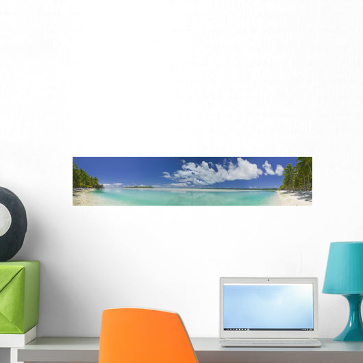 Tropical Dream Beach Paradise Panoramic of the South Pacific Wall Mural