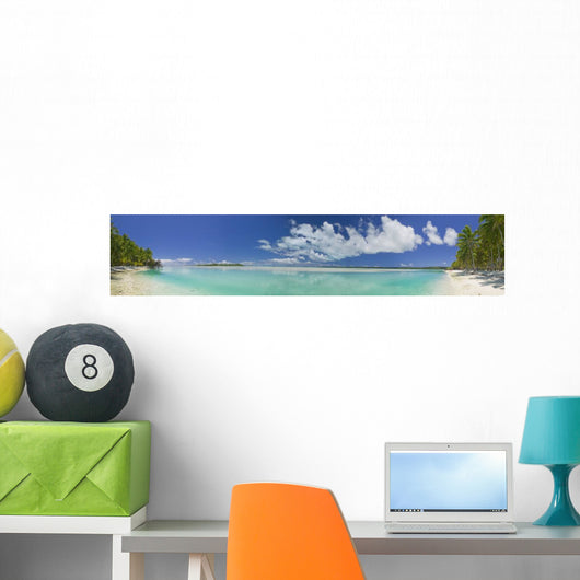 Tropical Dream Beach Paradise Panoramic of the South Pacific Wall Mural
