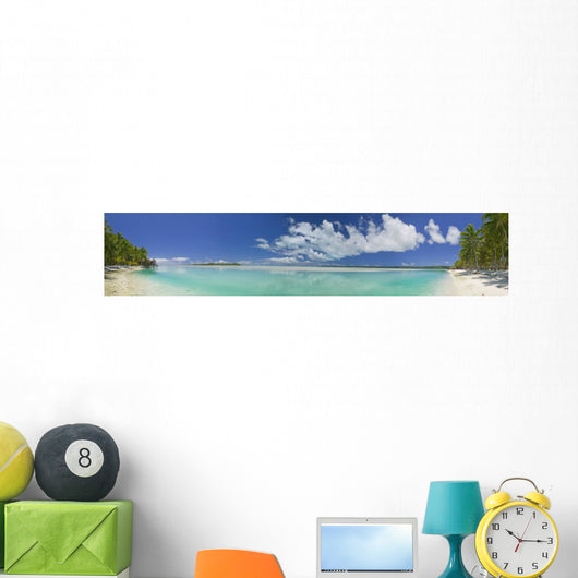 Tropical Dream Beach Paradise Panoramic of the South Pacific Wall Mural