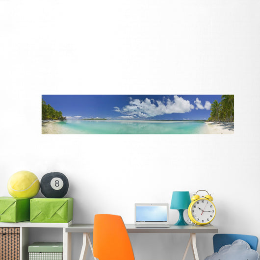 Tropical Dream Beach Paradise Panoramic of the South Pacific Wall Mural
