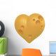 Yellow Cheese Heart Wall Decal