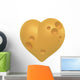 Yellow Cheese Heart Wall Decal