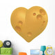 Yellow Cheese Heart Wall Decal