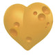 Yellow Cheese Heart Wall Decal