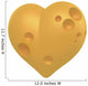 Yellow Cheese Heart Wall Decal