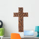 wood cross Wall Decal