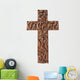 wood cross Wall Decal