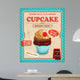 Vintage cupcake poster design 
