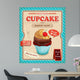 Vintage cupcake poster design 