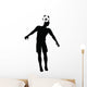 Poses of Soccer Players Silhouettes in Head Strike Position Wall Decal
