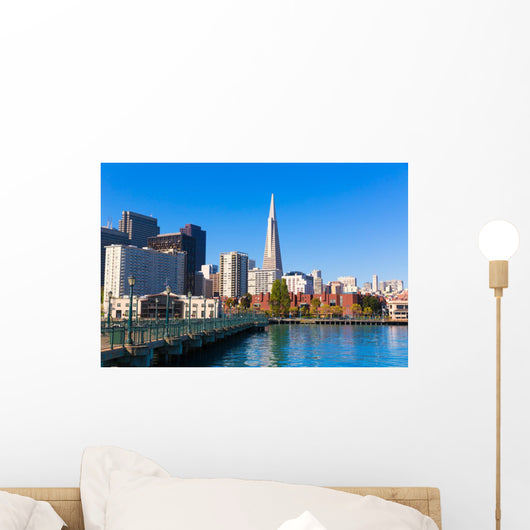 San Francisco downtown from pier 7 California Wall Mural