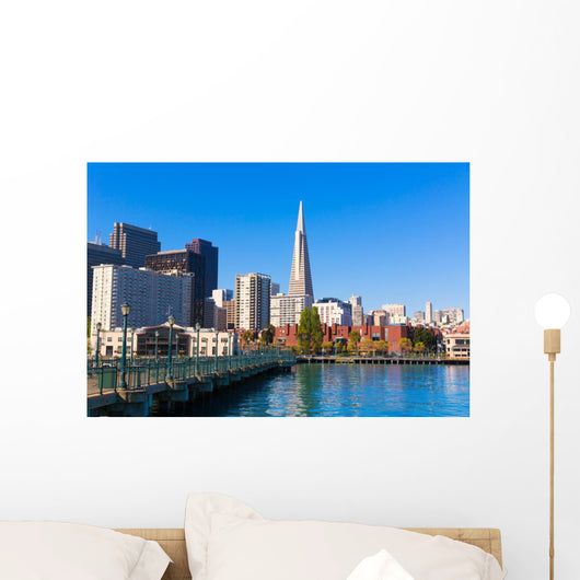 San Francisco downtown from pier 7 California Wall Mural