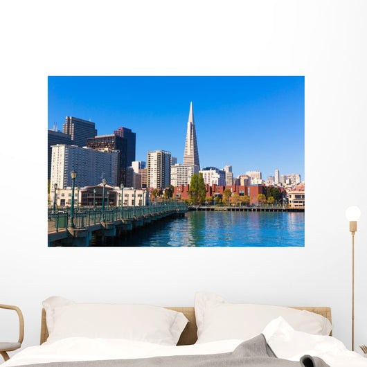 San Francisco downtown from pier 7 California Wall Mural