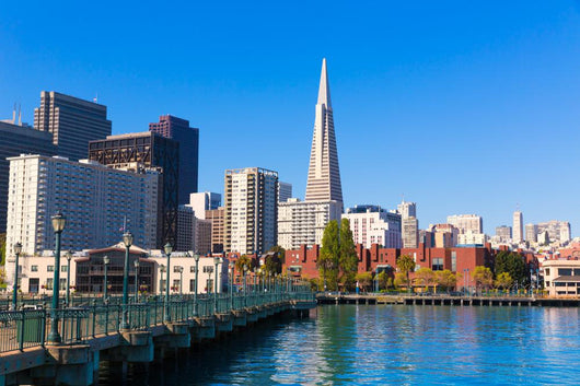 San Francisco downtown from pier 7 California Wall Mural