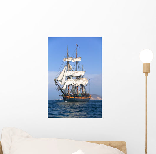 HMS Surprise Sailing Ship at Sea under full sail Wall Mural