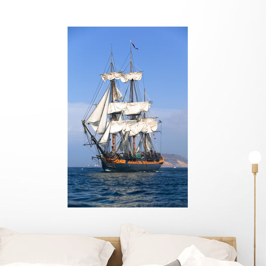 HMS Surprise Sailing Ship at Sea under full sail Wall Mural