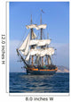 HMS Surprise Sailing Ship at Sea under full sail Wall Mural