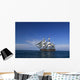 Sailing Ship at Sea under full sail Wall Mural