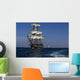 Tall Sailing Ship at Sea Wall Mural