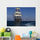 Tall Sailing Ship at Sea Wall Mural
