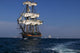 Tall Sailing Ship at Sea Wall Mural