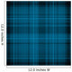 Blue Plaid Fabric Pattern Wall Decal
