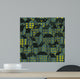 City Seamless Pattern Night Wall Decal