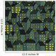 City Seamless Pattern Night Wall Decal