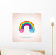 rainbow hearts Wall Mural
