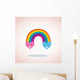 rainbow hearts Wall Mural