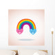 rainbow hearts Wall Mural
