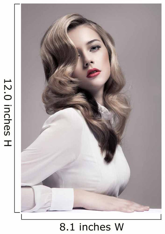 Beautiful Blonde Woman. Retro Fashion Image. 