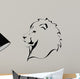 Lion head on a white background. Tattoo 