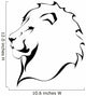Lion head on a white background. Tattoo 