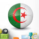 Algeria Soccer Ball 3D Wall Decal