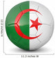 Algeria Soccer Ball 3D Wall Decal