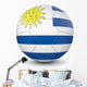 Uruguay Soccer Ball 3D Wall Decal