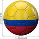 Colombia Flag Football Wall Decal