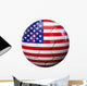Usa Flag Soccer Ball Wall Decal