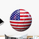 Usa Flag Soccer Ball Wall Decal