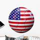 USA Flag Soccer Ball Wall Decal