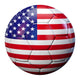 Usa Flag Soccer Ball Wall Decal
