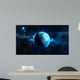 Planet Earth 3D on star background 